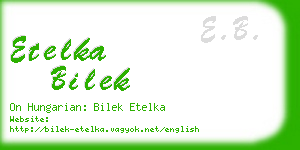 etelka bilek business card